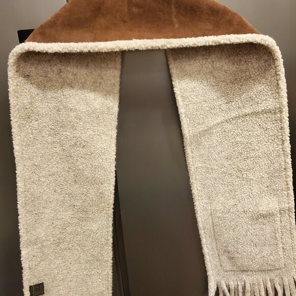 Accessories | Tan Suede Winter Hat Scarf Set | Poshmark CHOCOLATE BROWN SUEDE HAT SCARF SET